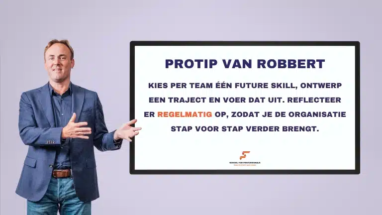 De professional van de toekomst (protip) Man met tip van Robbert