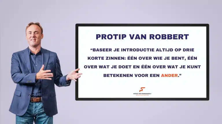 Jezelf voorstellen (protip 1)